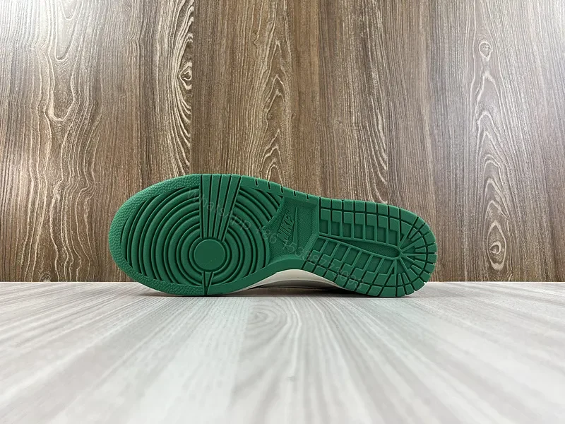 View 3 of Green-White Nike-Inspired Low-Top Sneaker: All-Day Comfort