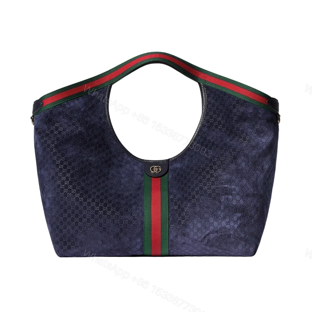 Gucci Giglio Large Tote Bag Dark Blue 60Cm 853971 Caabv 4541 — view 1