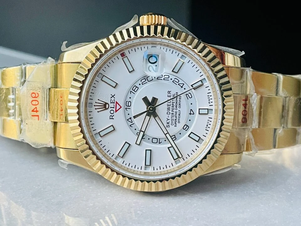 View 6 of Noob FACTORY 1:1 Rolex Skydweller SS/YG Best Edition White Dial A23J