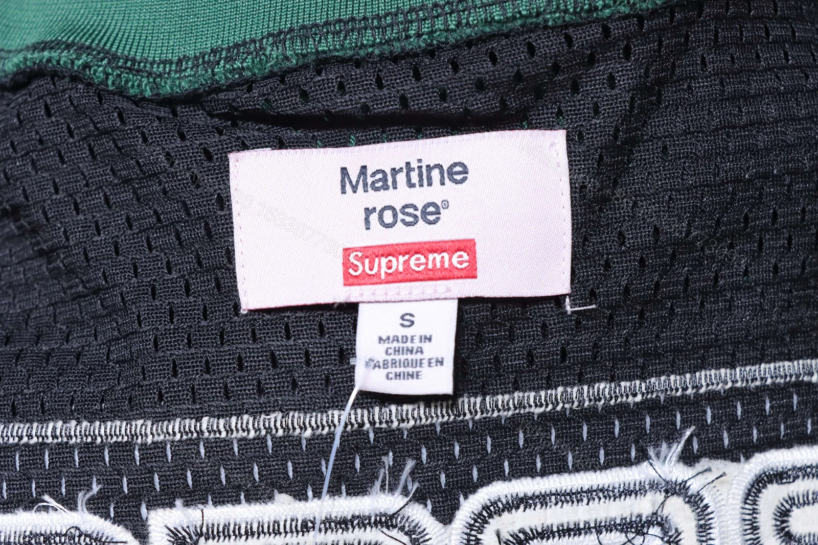 View 8 of Supreme x Martine Rose Mesh American Style Short Sleeve Football Jersey black