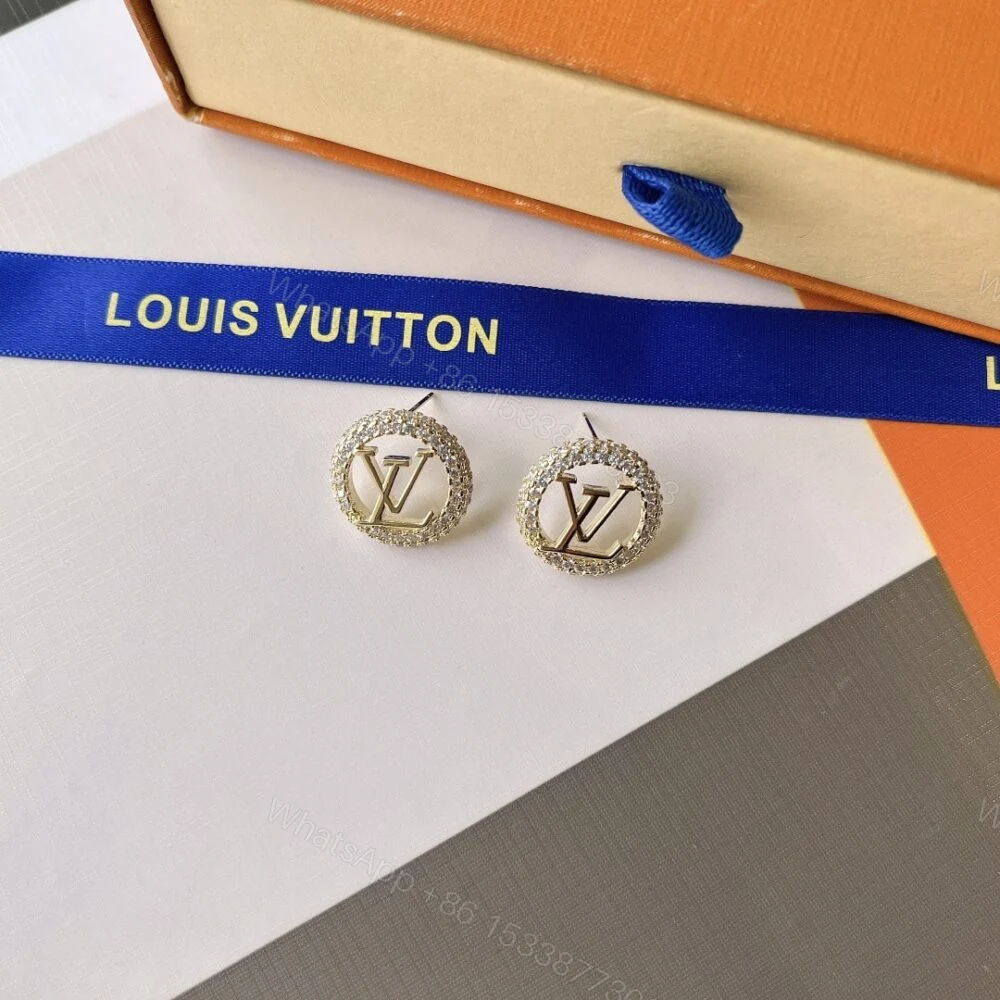 View 4 of Louis Vuitton Louise By Night Earrings Gold M00757