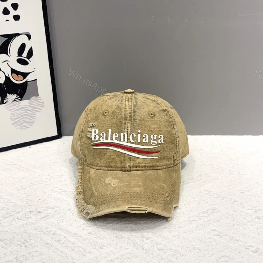View 3 of Distressed Cotton Cap – Distinctive Streetwear Luxe Hat