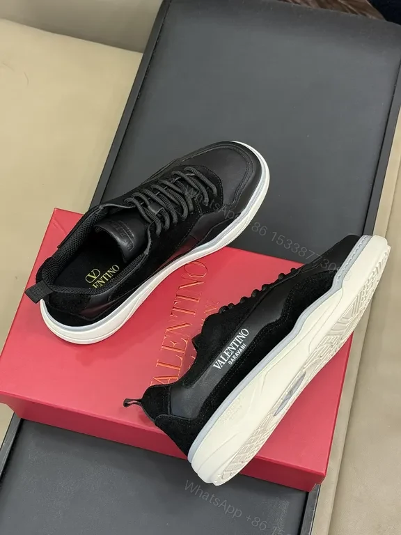 View 5 of Valentino Garavani High-Top Sneakers: Luxe Matte/Patent Finish
