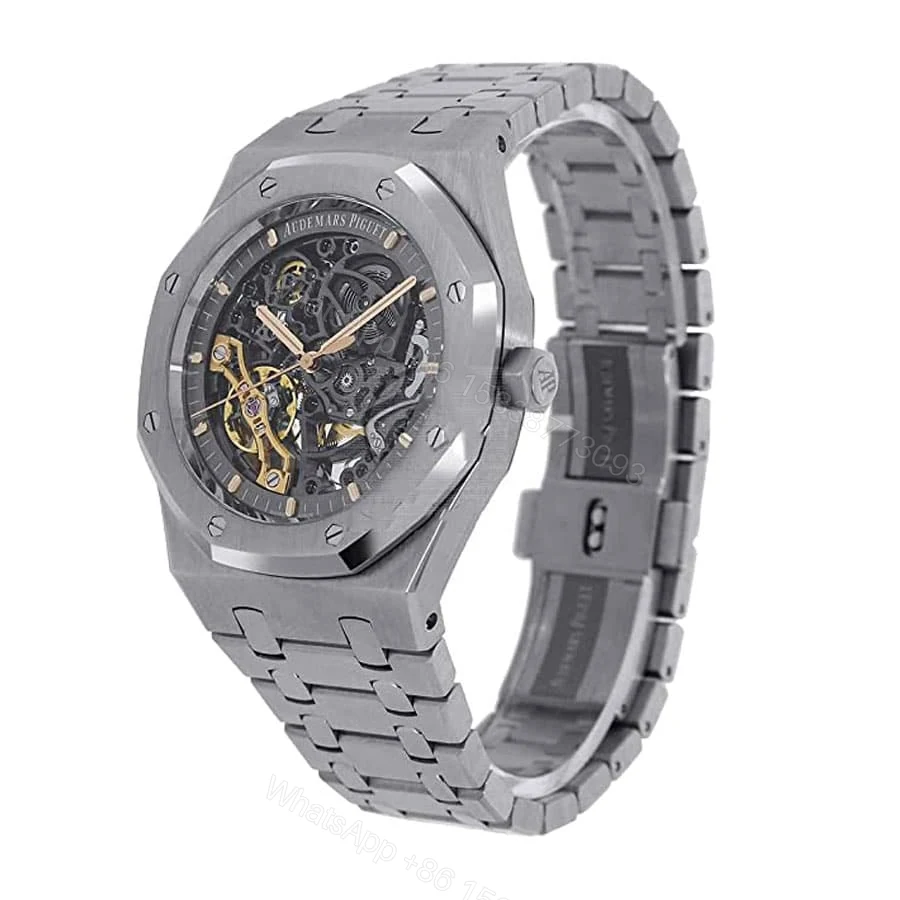View 2 of Audemars Piguet Super Clone Royal Oak Double Balance Wheel Open worked 15407ST