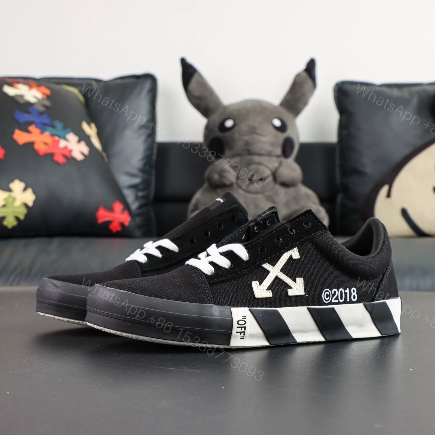 View 9 of Off White Low Vulcanised Black White 2018