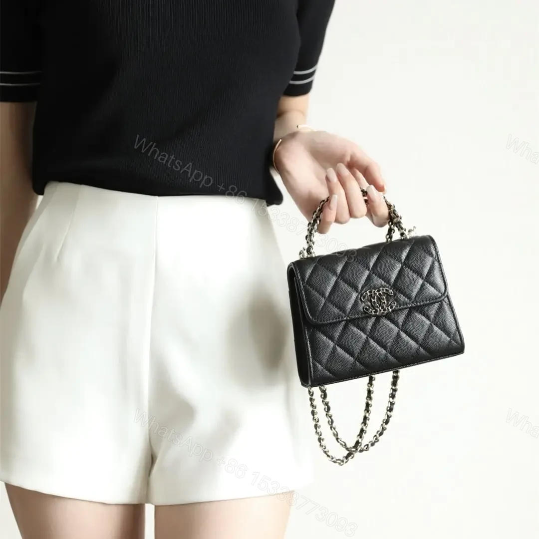 View 24 of 高仿Chanel*23P系列AP3237豎版Kelly手袋黑色免檢版