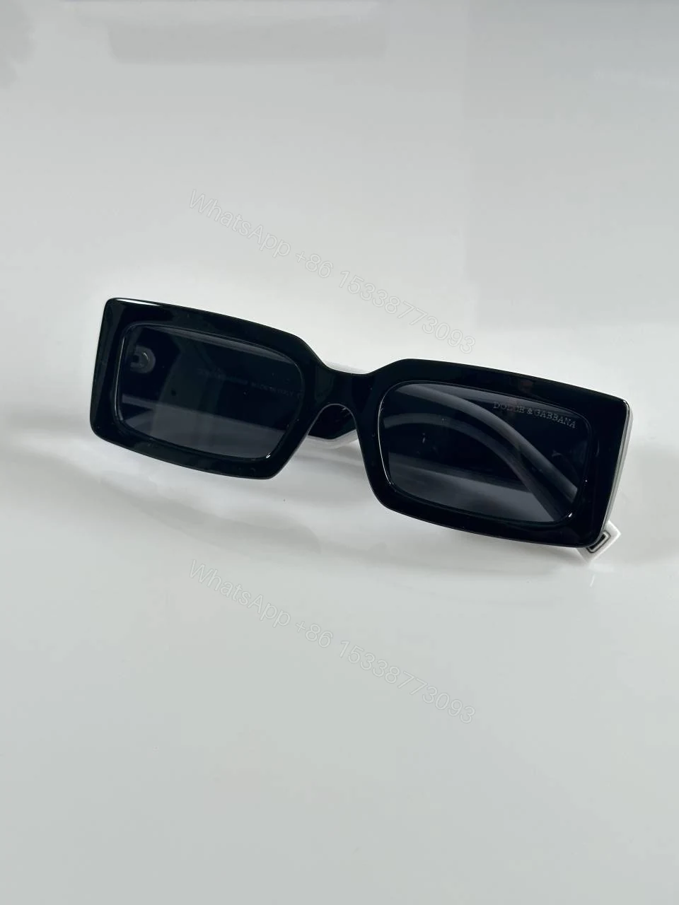 View 3 of First Copy Dolce Gabbana 6187 Black White Sunglasses