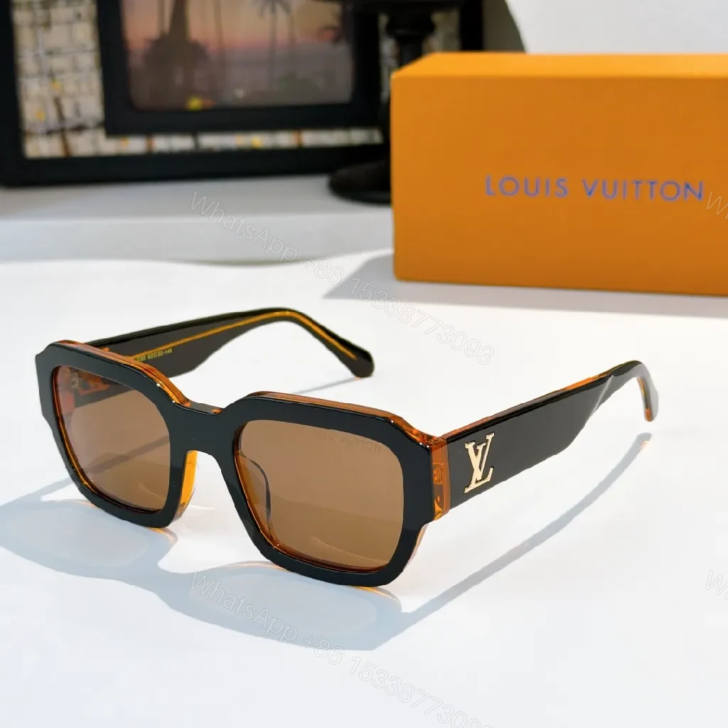 View 7 of Bold Tortoishell Sunglasses with LV Detail: Everyday Luxury Elevation