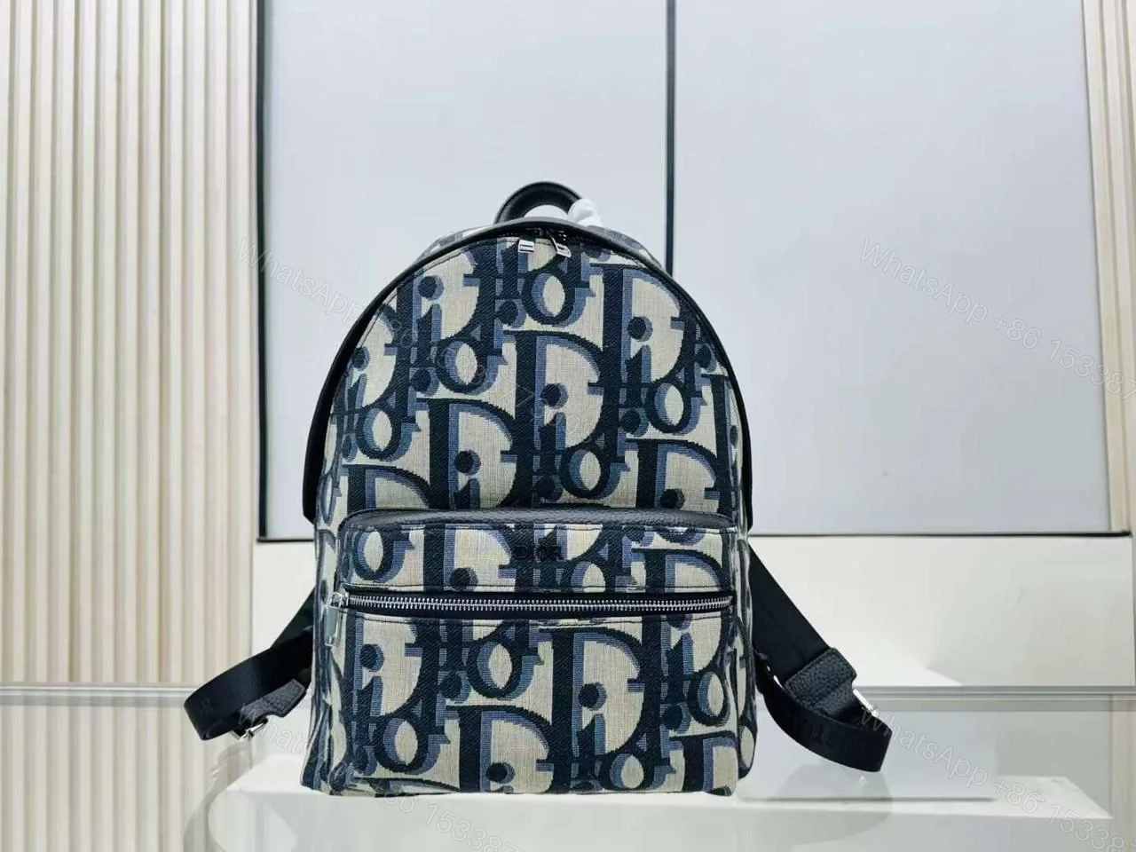 Design RIDER BACKPACK Black Maxi Oblique Jacquard – Dubai Fashion LUX — view 1