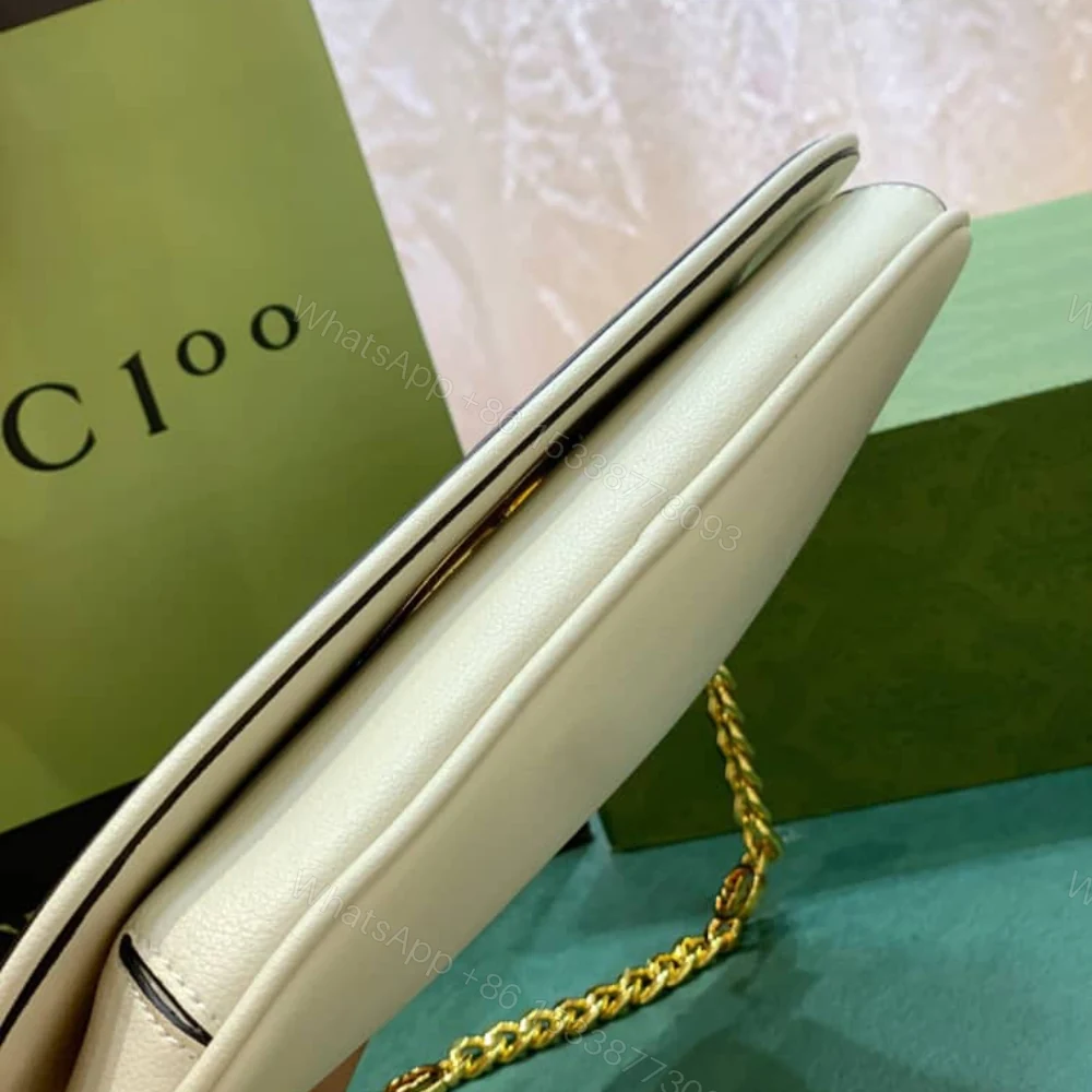 View 4 of Gucci Blondie Shoulder Bag White 28Cm 699268 UXX0G 9022