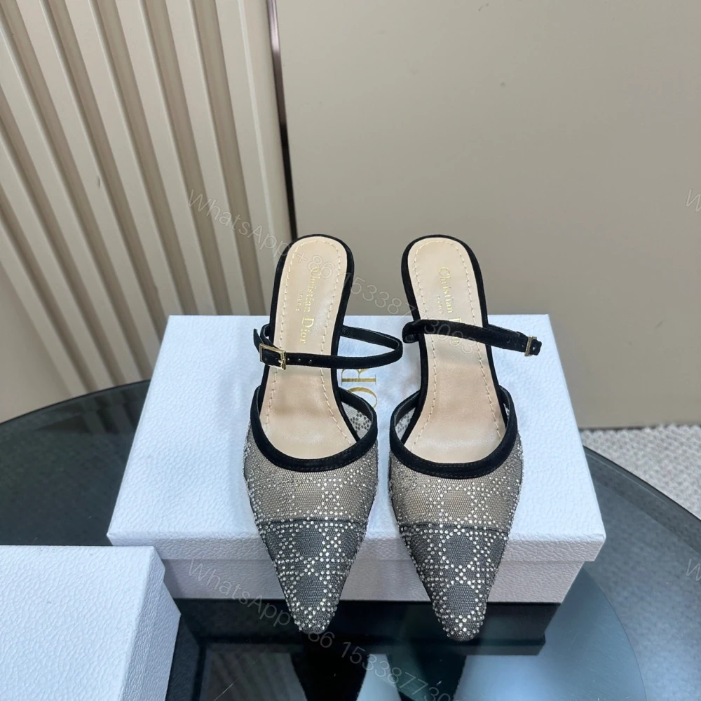 View 2 of 高仿Dior*Capture系列KCV300尖頭塔扣高踭鞋6.5CM黑色免檢版