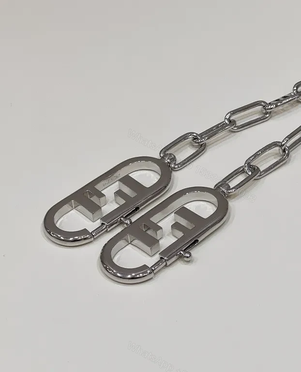 View 5 of Minimalist Chain-Link Necklace with Signature Hardware - Unisex Luxury