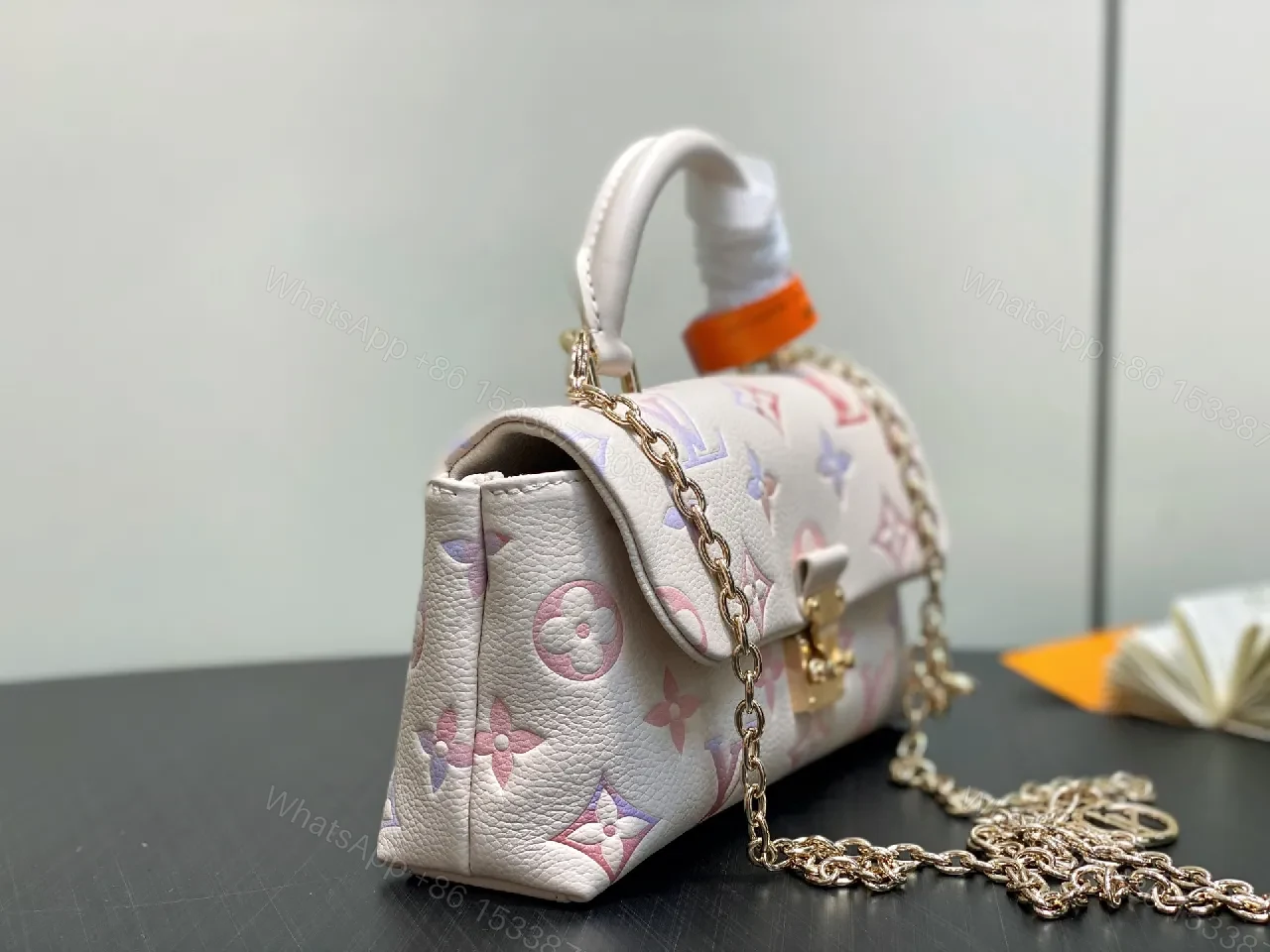 View 2 of Pastel Monogram Crossbody Bag: Luxe, Convertible & Compact