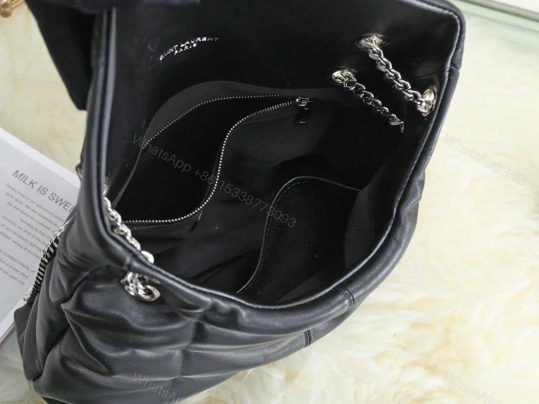 View 7 of YSL SAINT LAURENT PUFFER MEDIUM CHAIN BAG IN QUILTED