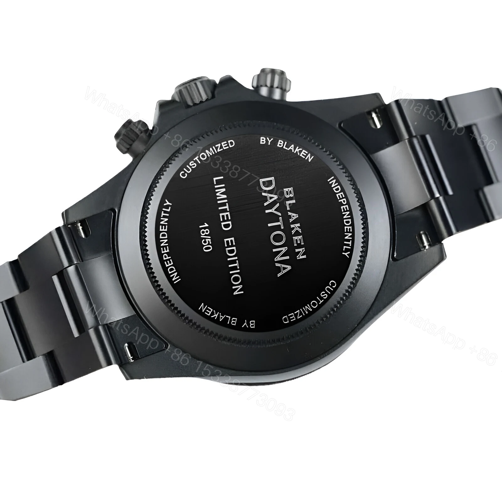 View 4 of Rolex Blaken Daytona Date Black Dial 116520 Replica