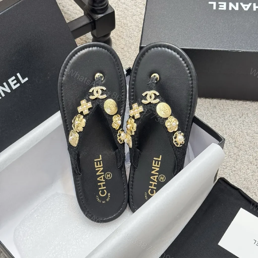 View 7 of Black Leather Luxe Sandals with Gold-Accent Hardware, Gladiator-Style