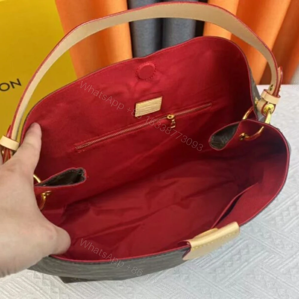 View 9 of Louis Vuitton Graceful PM Monogram Canvas Red 35Cm