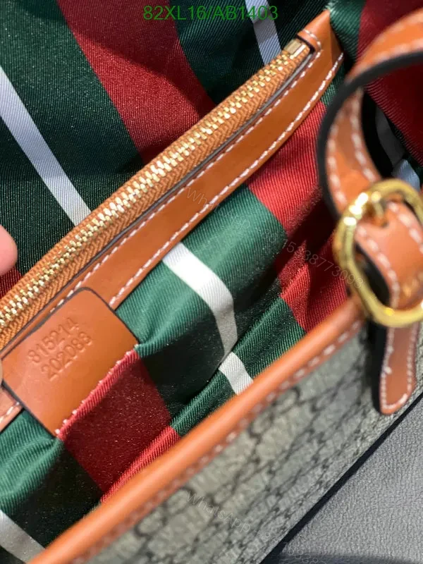 View 9 of Gucci GG Emblem Small Tote Bag with Leather Trim RML852