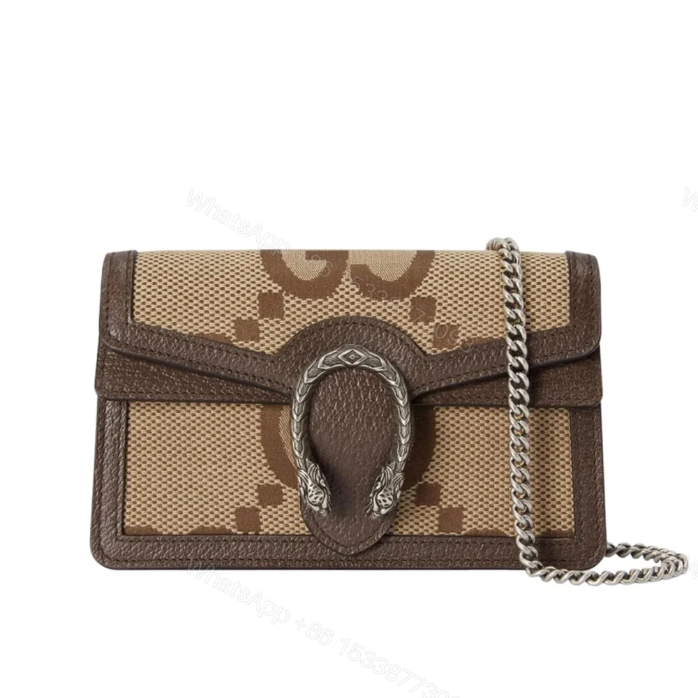 Gucci Dionysus Bag Jumbo GG Canvas Super Mini Brown 28Cm — view 1