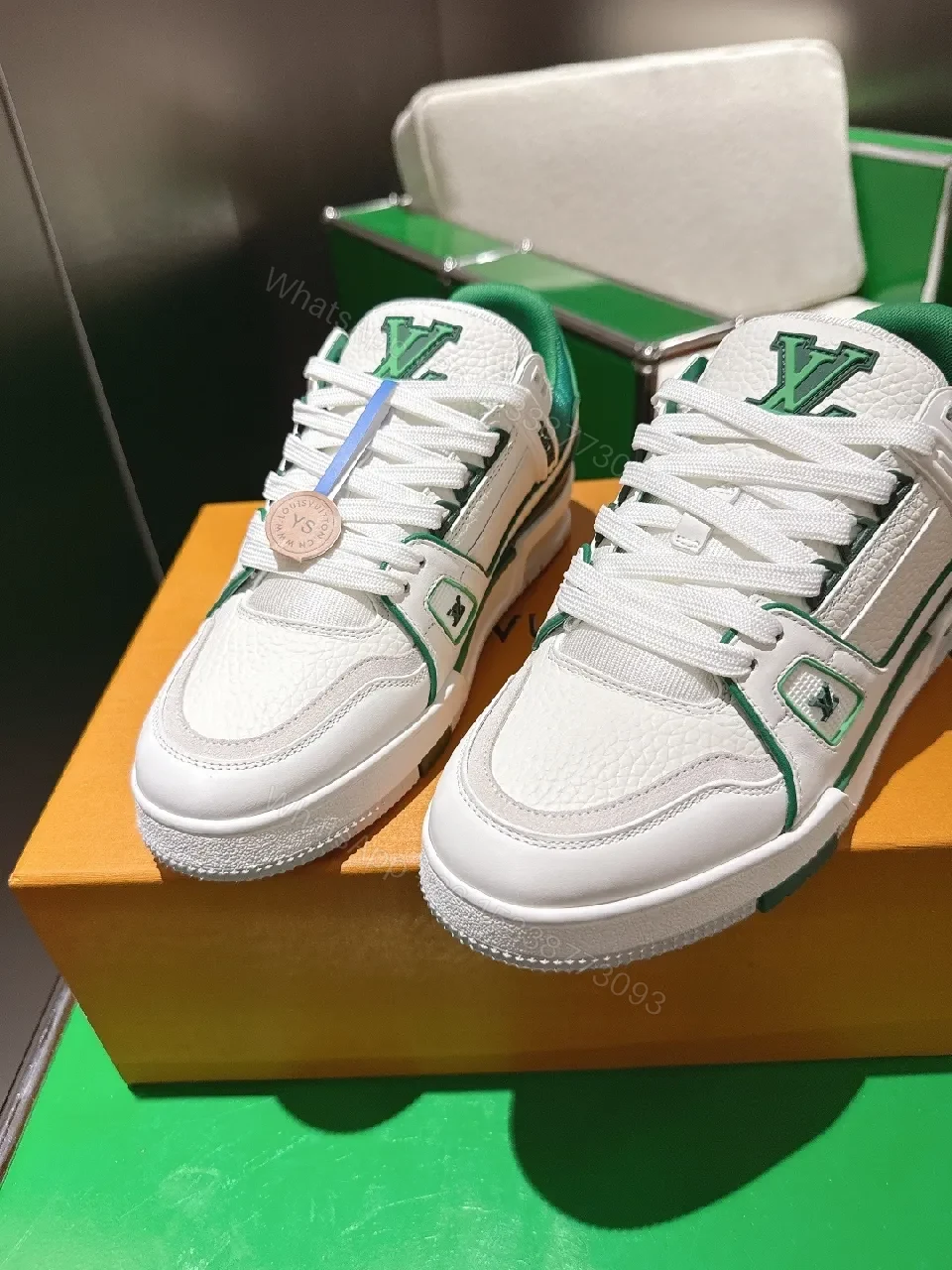 View 2 of White Textured Sneaker + Leather + Luxury Streetwear + All-Day Comfort + Trainer