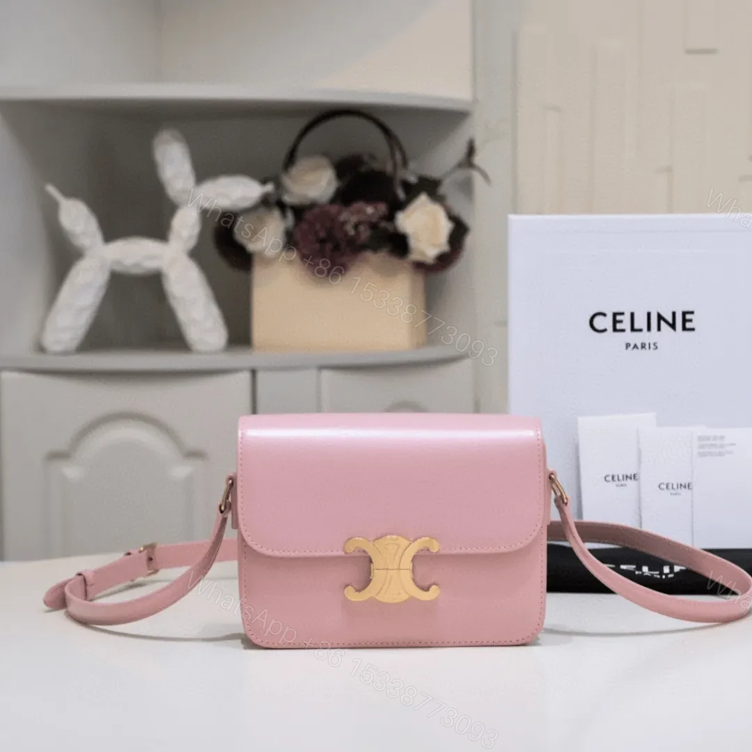 Celine Mini Handbag Pink Smooth Leather 19cm — view 1