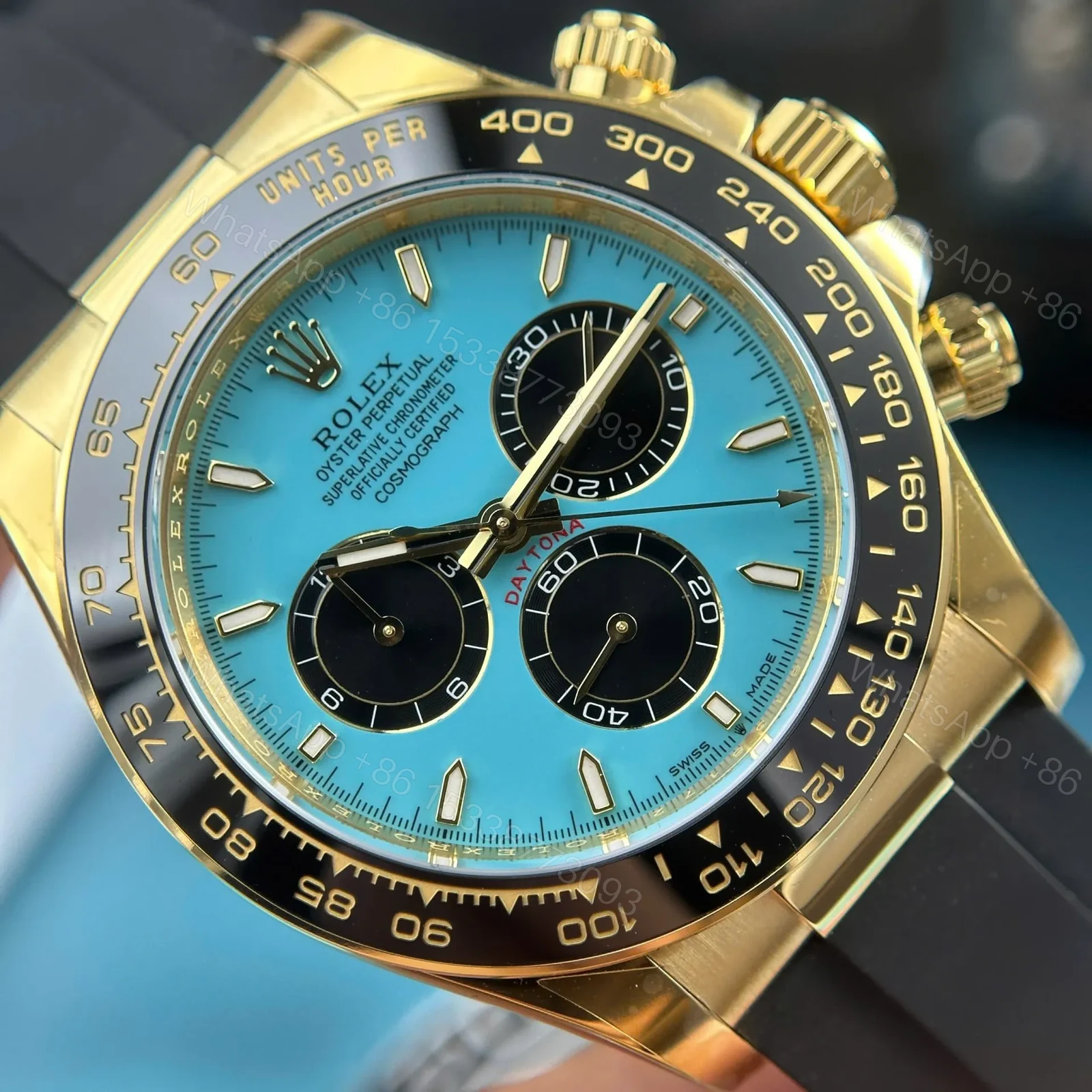 View 4 of Superclone Rolex Daytona 126518LN Turquoise Dial “Alcaraz”