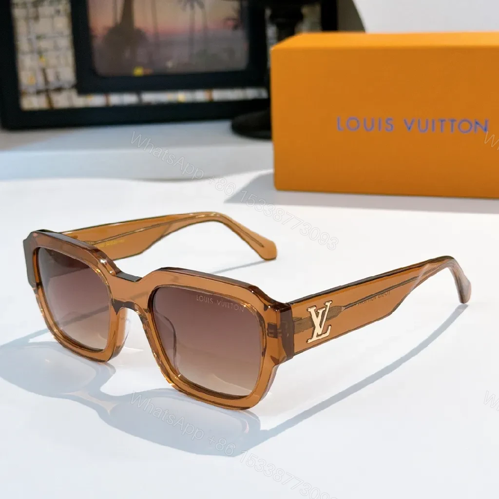View 2 of Bold Tortoishell Sunglasses with LV Detail: Everyday Luxury Elevation