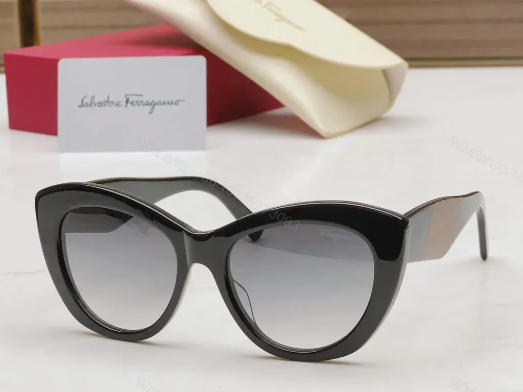 View 4 of Emerald Green Cat-Eye Sunglasses â€“ Luxury Acetate, UV400 Protection