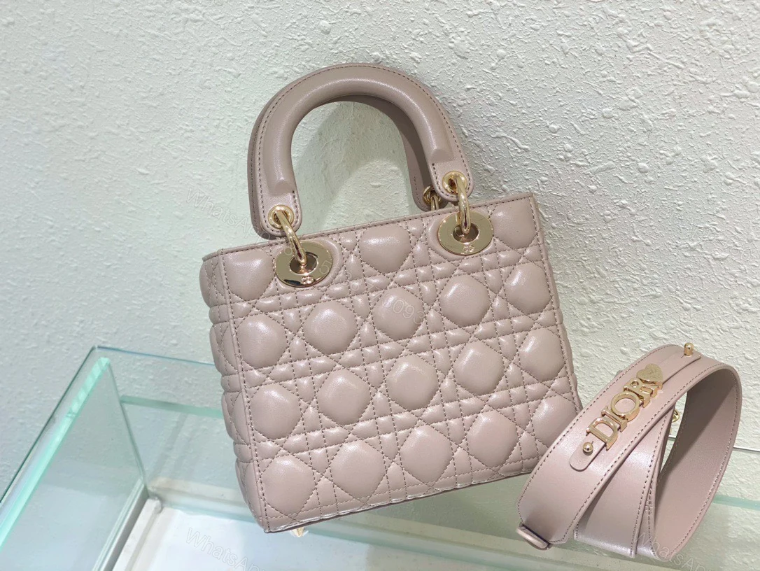 View 2 of Dior Lady Super Light Pink Handbag 20cm