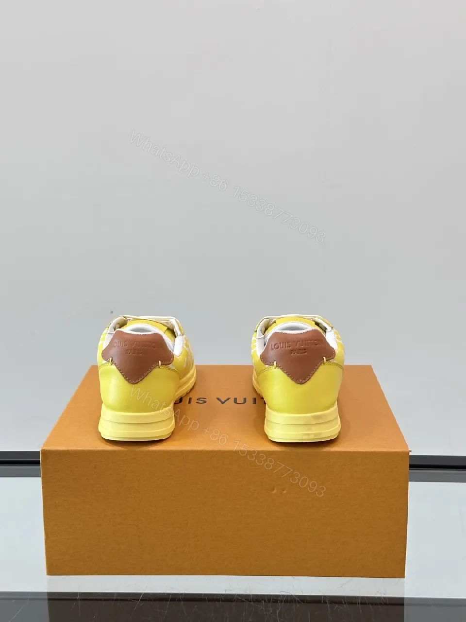 View 8 of Sunny Yellow Monogram Sneaker: Luxe Comfort & Street Style