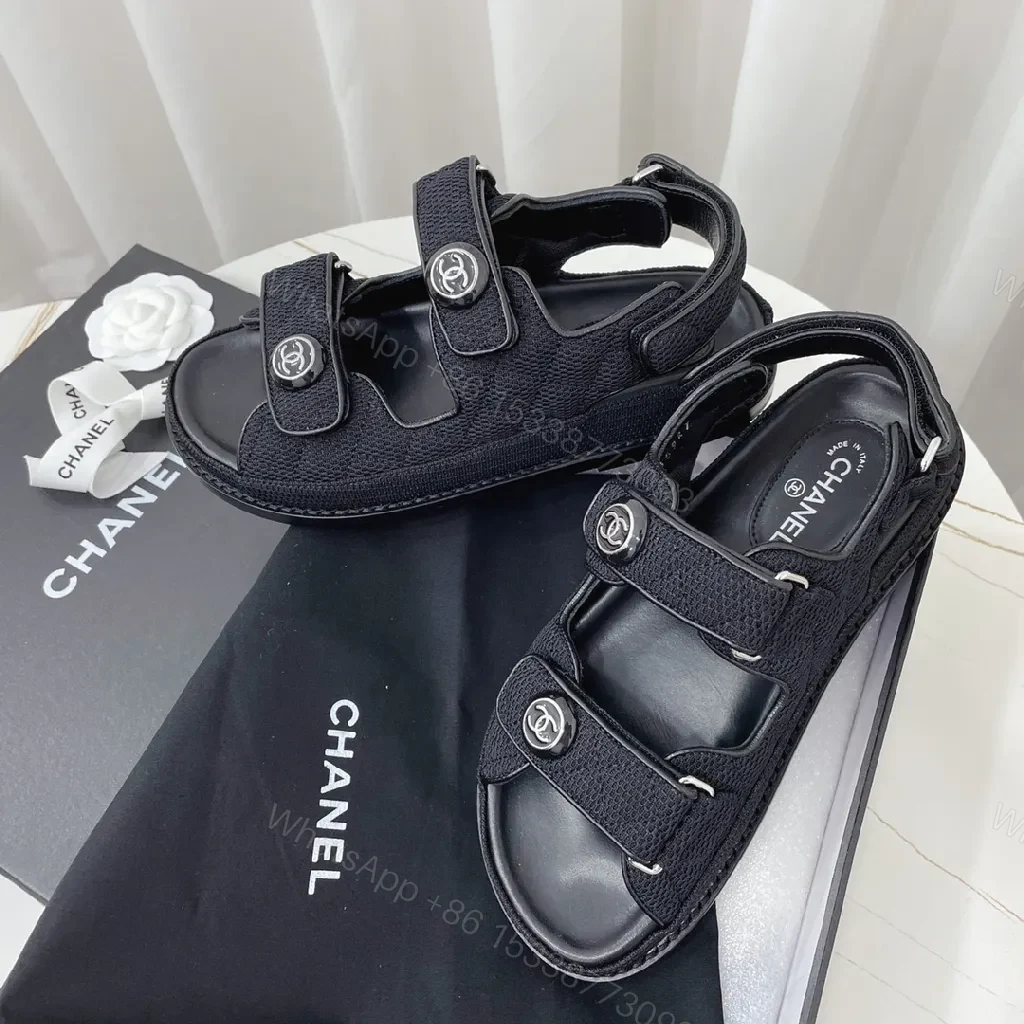 View 9 of Patterned Textured Sandals with Signature Hardware Edge