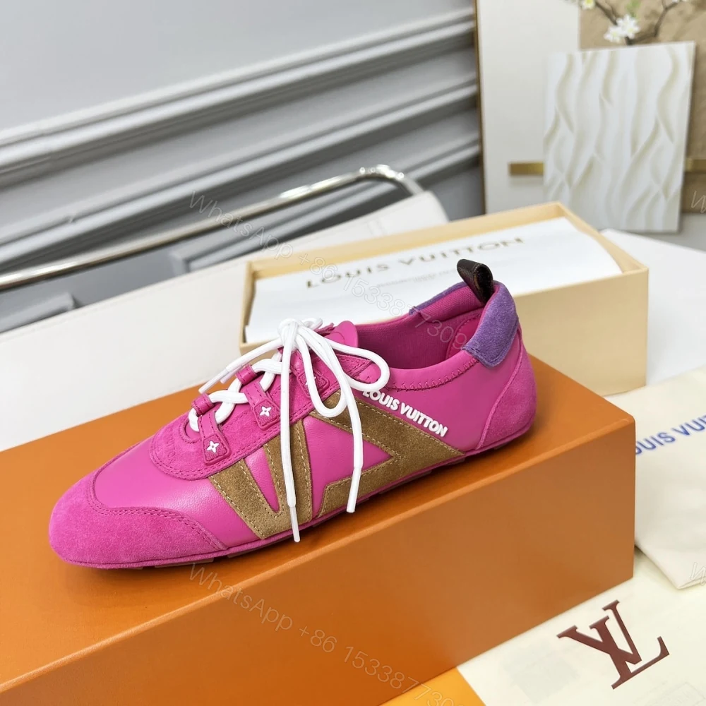 View 4 of Louis Vuitton LV Sneakerina Fuchsia Pink 1AHNEE