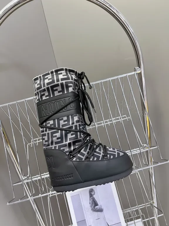 Chic Fendi-Style High-Top Snow Boot â€“ All-Weather Luxury — view 1