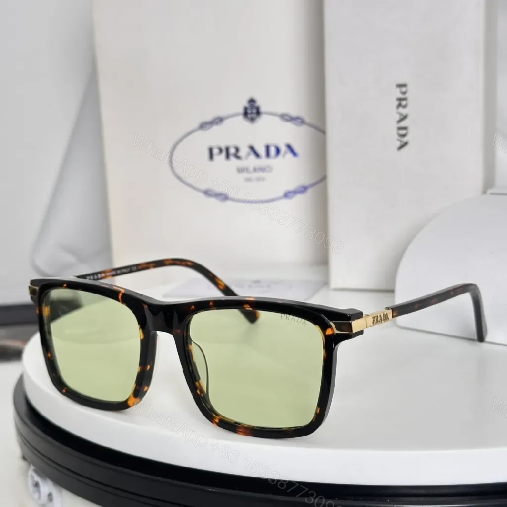 View 7 of Bold Black Acetate Sunglasses: Modern Square, Gradient Lenses