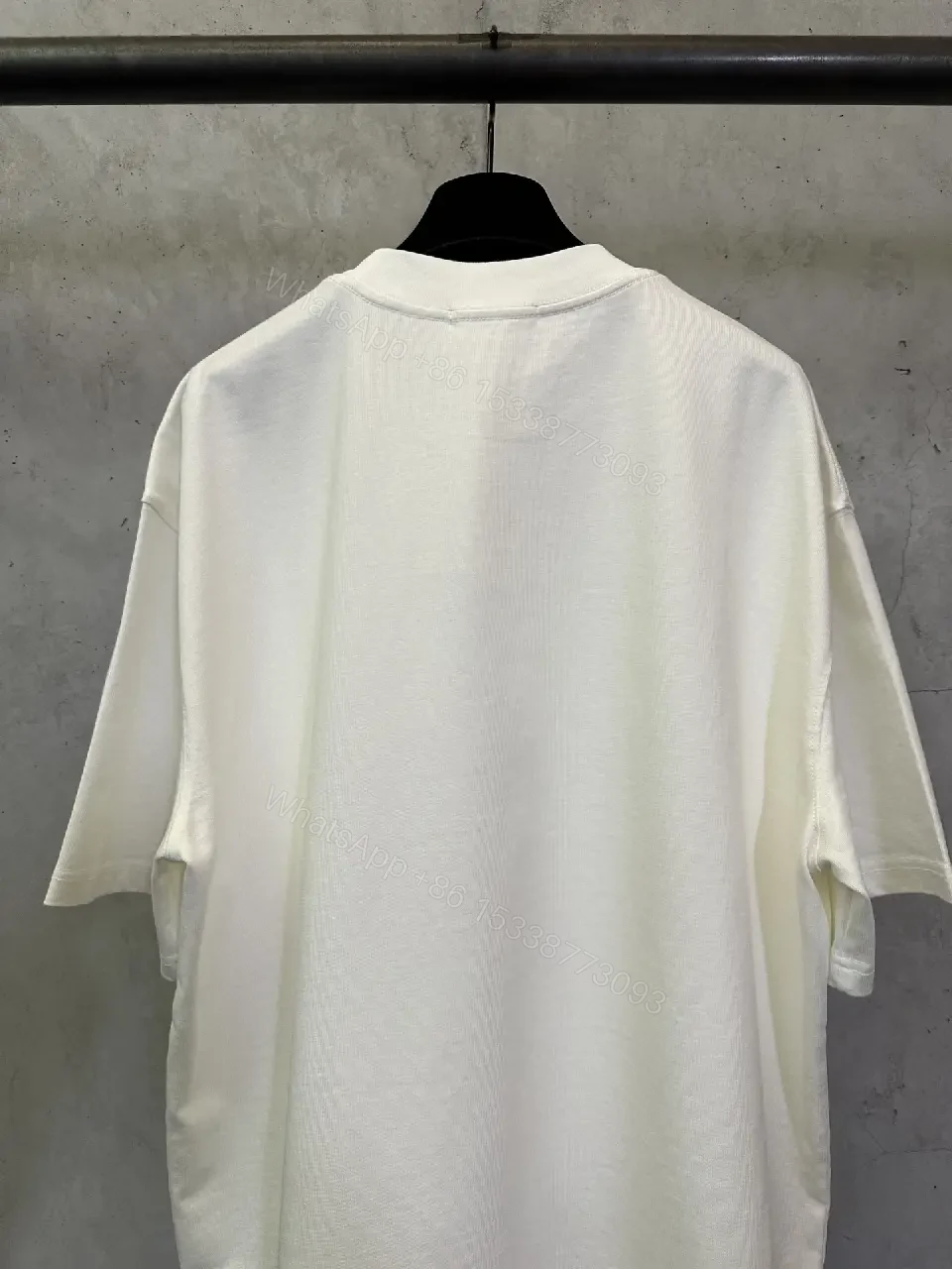 View 8 of Crisp White Cotton Tee: Hand-Drawn Graphic, Luxe Vibe