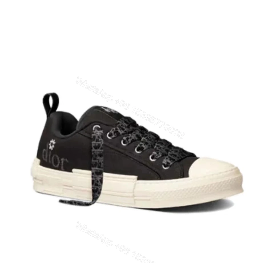 Dior B23 Skater Low Top ERL Black Cotton Canvas 3SN292ZWC_H968 — view 2