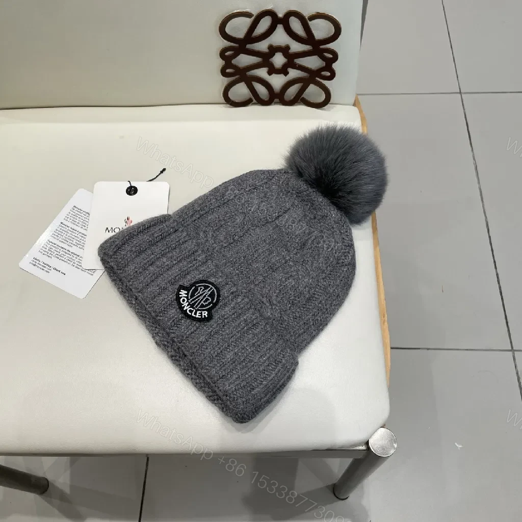 View 9 of Cozy Knit Beanie with Pom, Premium Warmth, Foldable Cuff