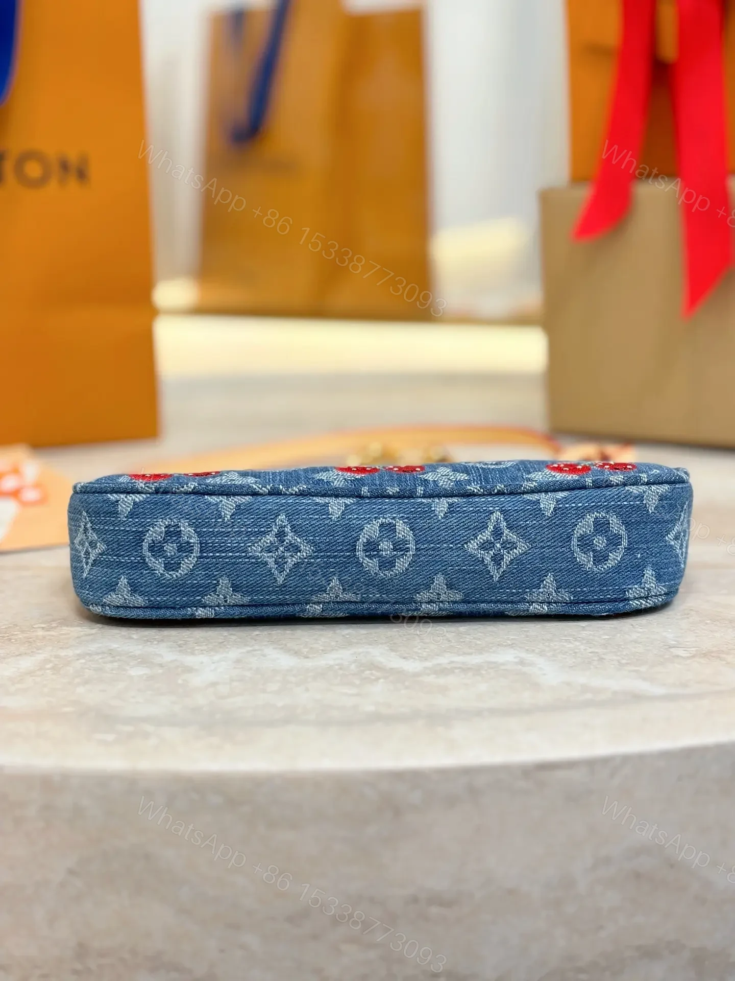 View 2 of Louis Vuitton x Takashi Murakami Cherry Pochette Accessoires Bag