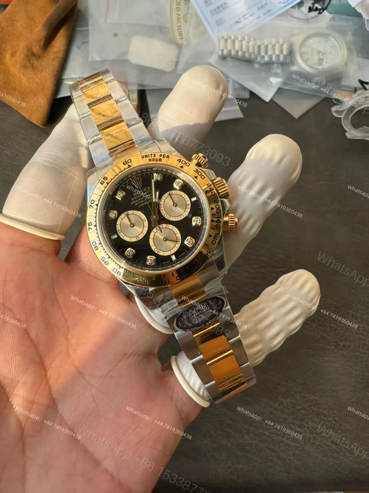 View 3 of Rolex Super Clone Daytona M126503-0002 Black Diamond Dial 4131 Movement