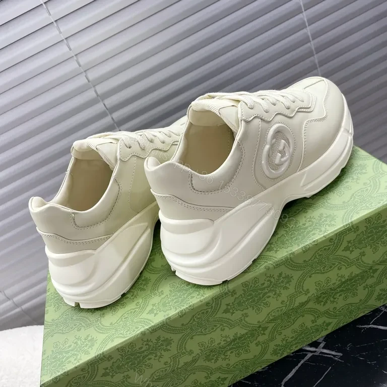 View 7 of Off-White Leather Platform Sneaker â€” Minimalist, All-Day Comfort