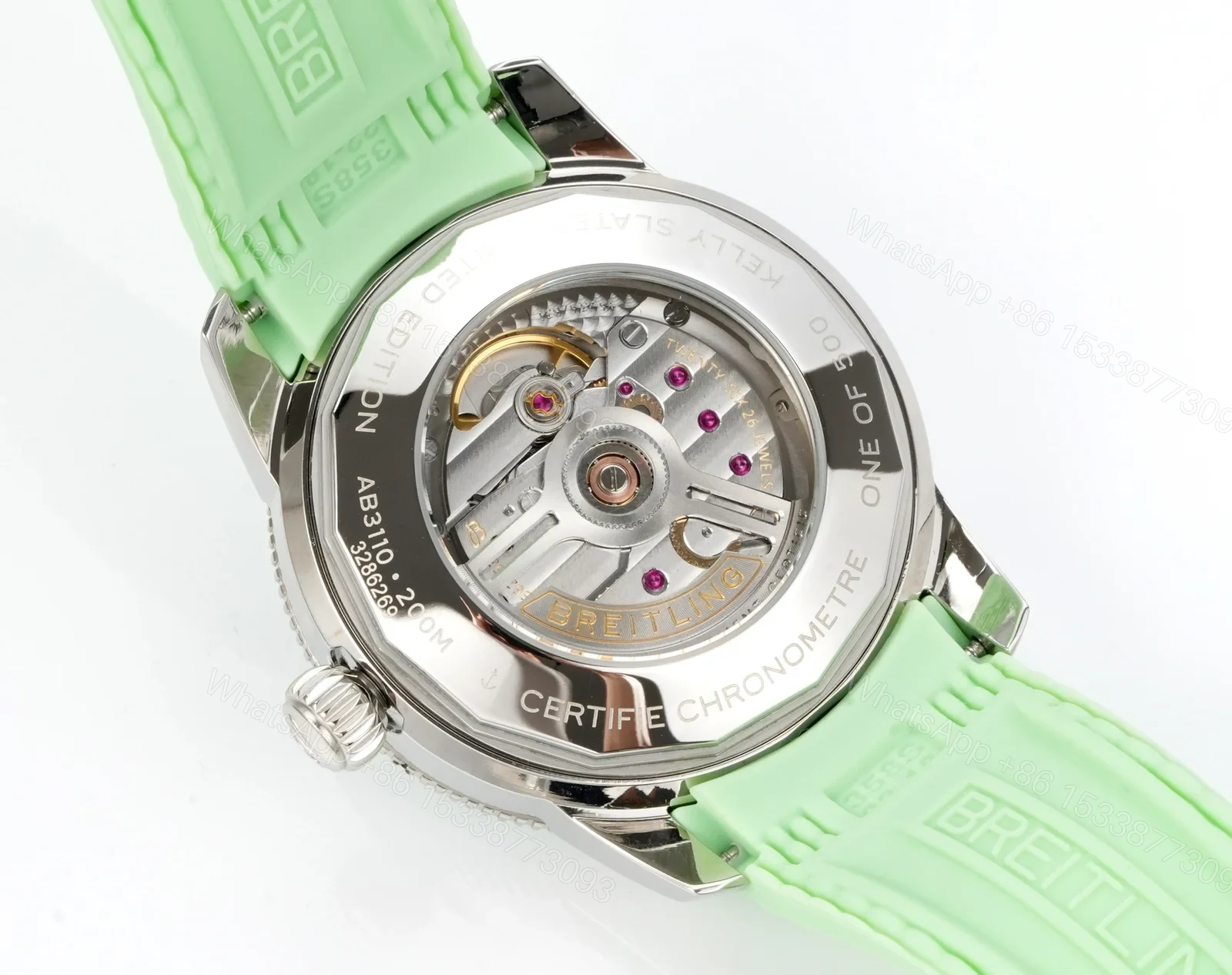 View 9 of Breitling Superocean Heritage B31 Automatic 36 Stainless Steel Green Dial Rubber A10390361L1S1