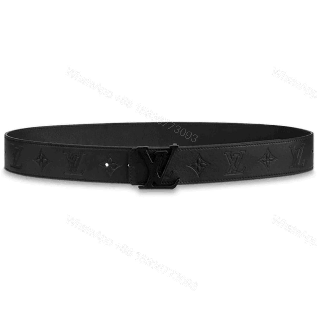 LOUIS VUITTON SHAPE BELT MONOGRAM SHADOW 40 MM BLACK – B113 — view 1