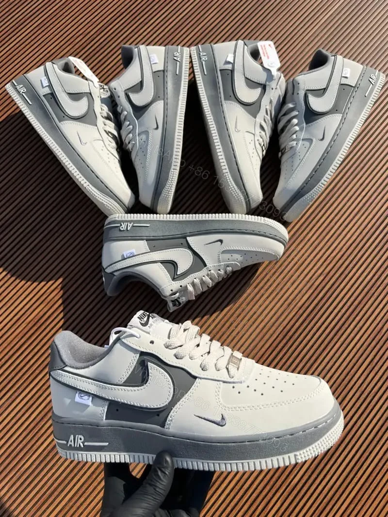 View 3 of FIRST COPY Nike Airforce 1 Low Grey/Mattalic For Men