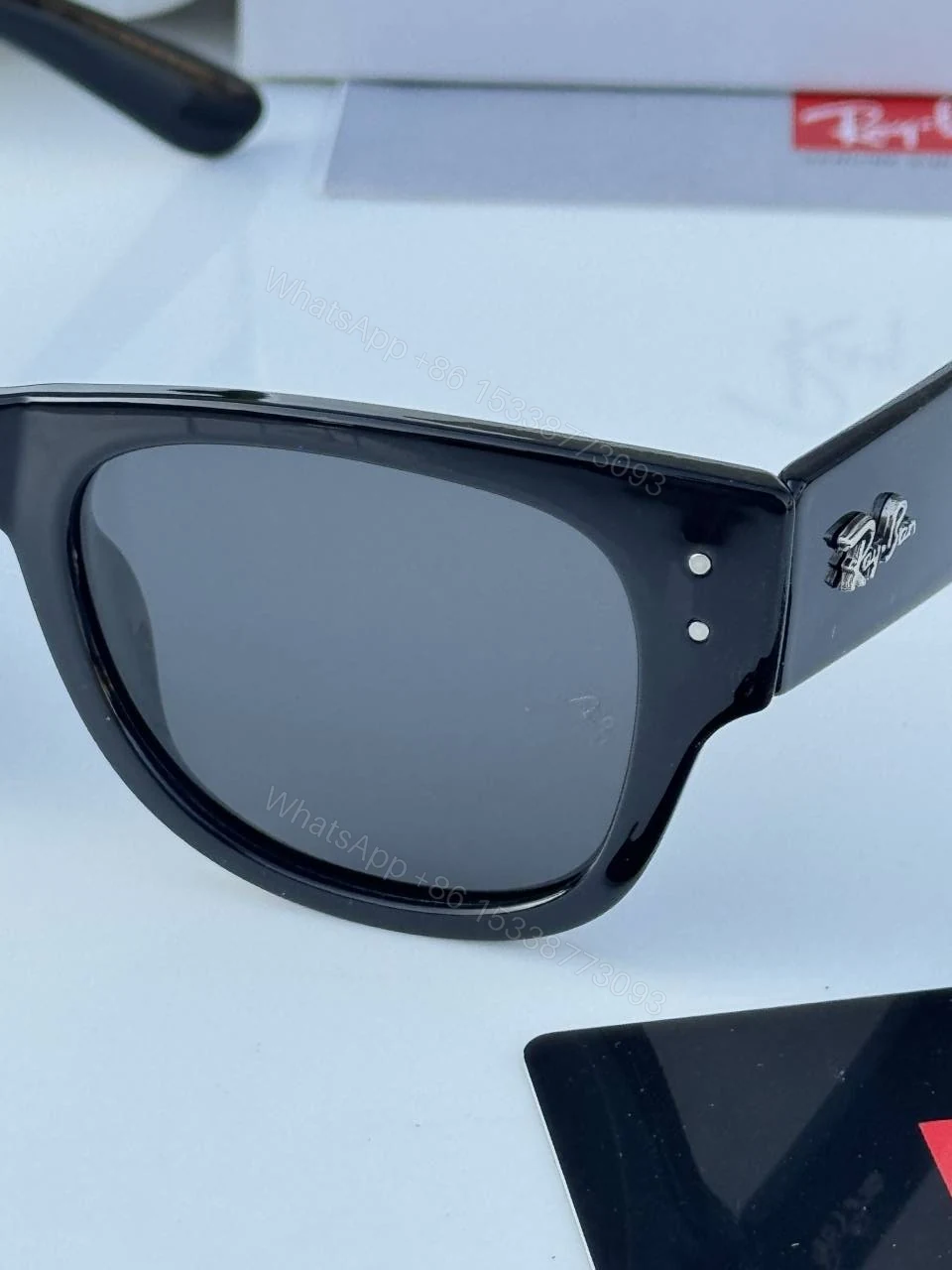 View 5 of First Copy Ray Ban 0840 Full Black Premium UV Protection Luxury Sunglasses