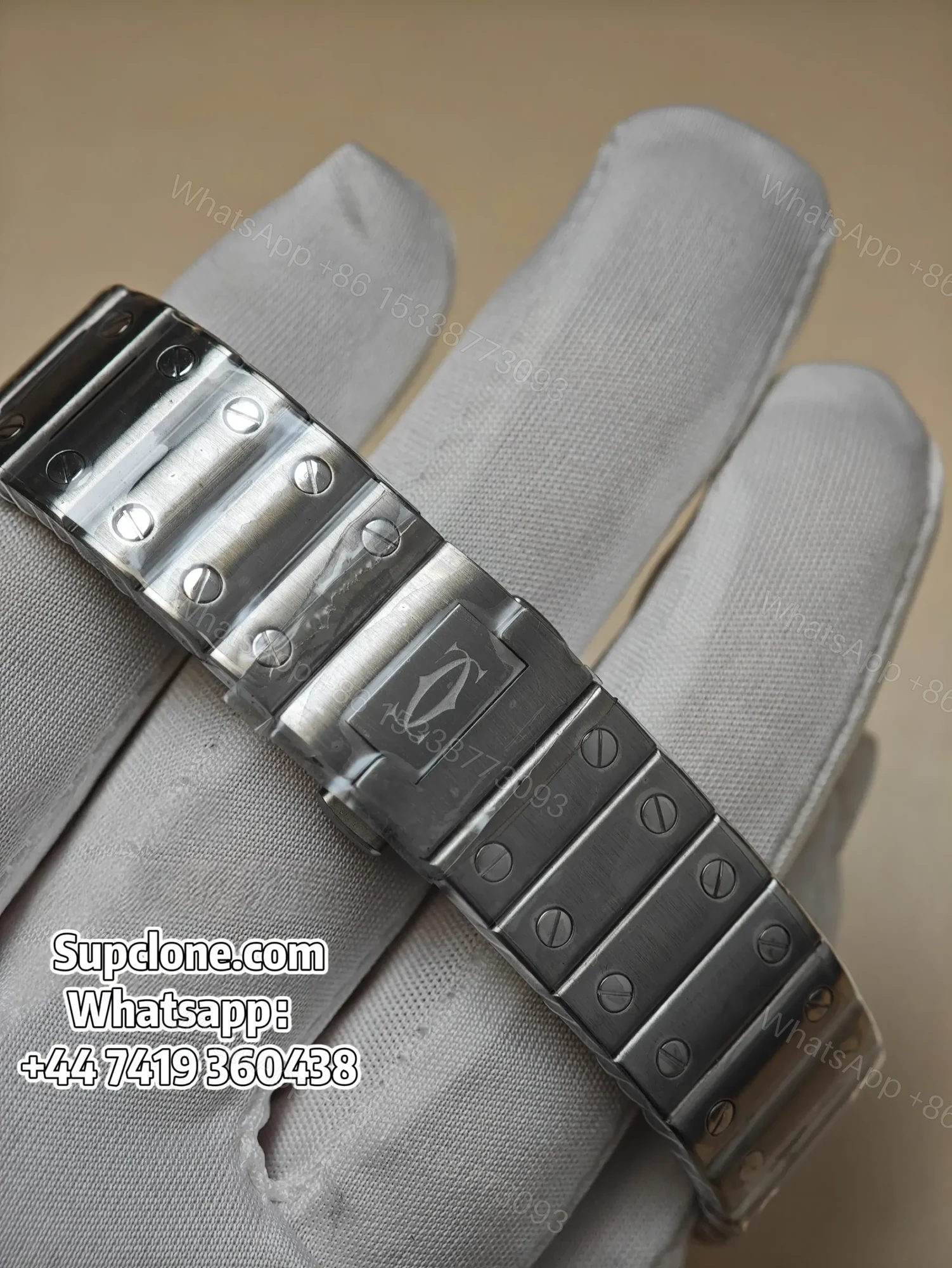 View 9 of Cartier Santos WSSA0029 35.1mm Super Clone White Dial Watch