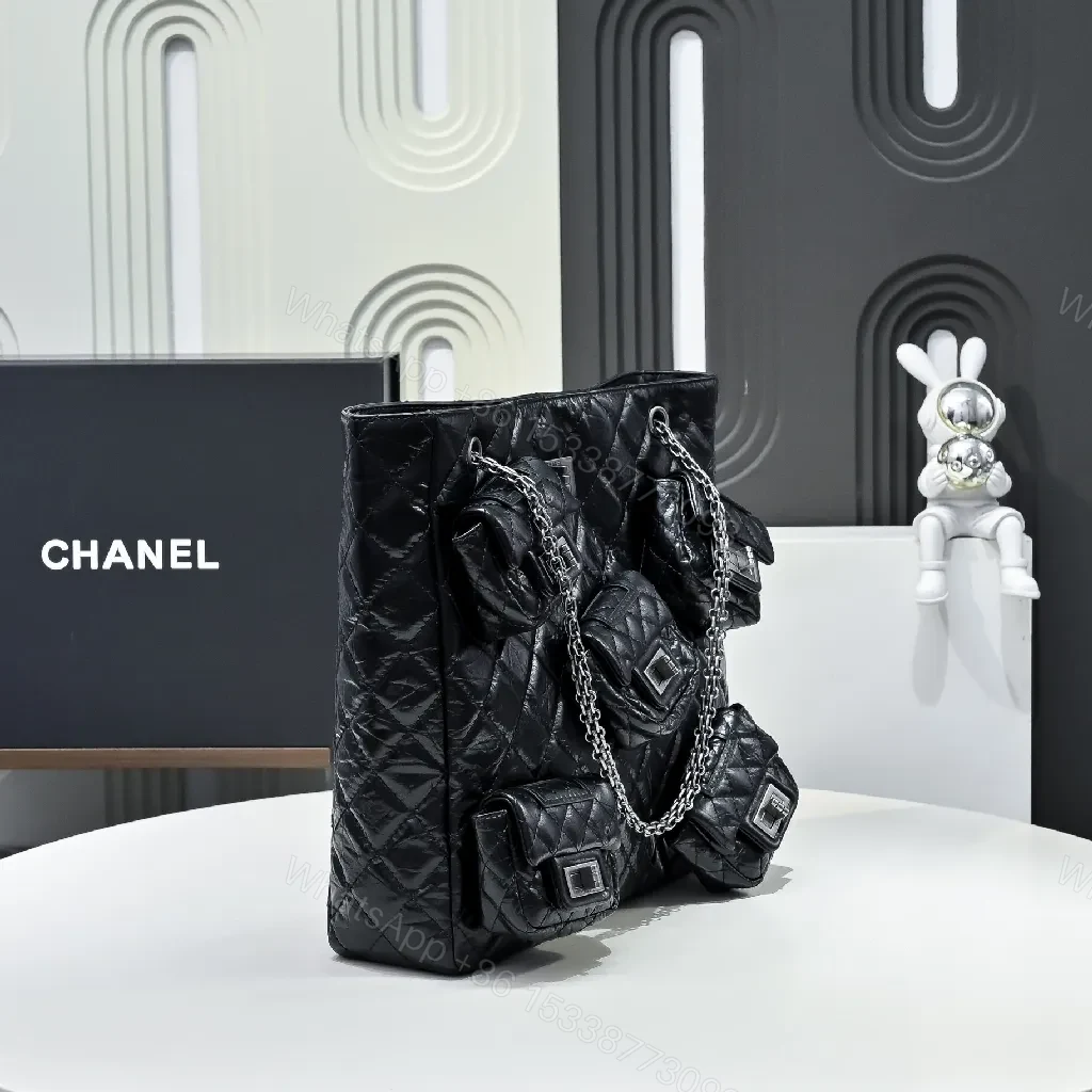 View 6 of Patchwork Quilted Tote: Modern Utility, Luxe Texture
