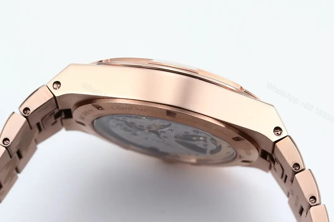 View 6 of PPF Factory Vacheron Constantin Overseas Tourbillon – Rose Gold Case, Blue Dial, Black Leather Strap, Automatic Watch