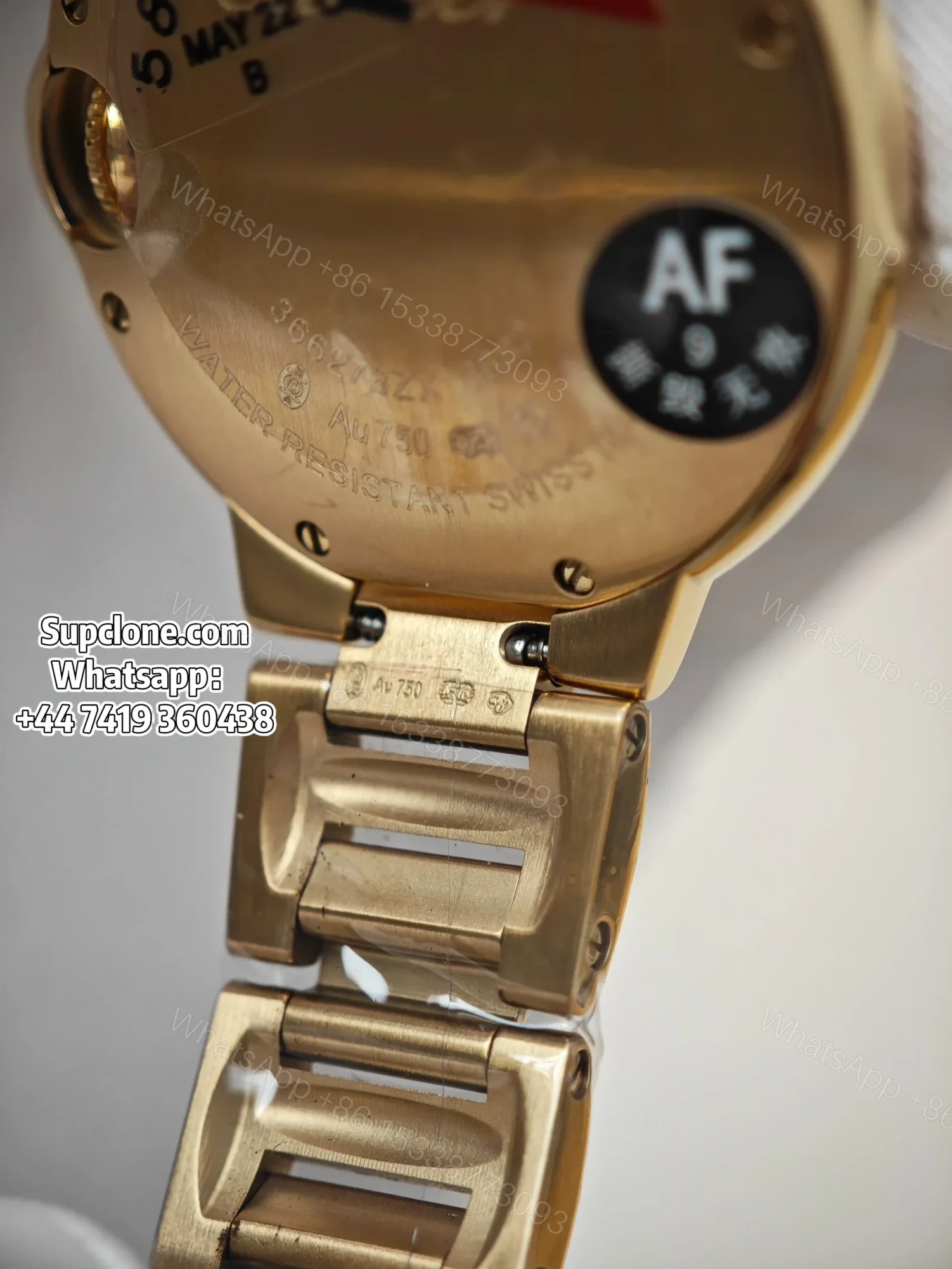 View 18 of Cartier Super Clone Watches 1:1 Ballon Bleu W69001Z2 Gold 28mm Quartz