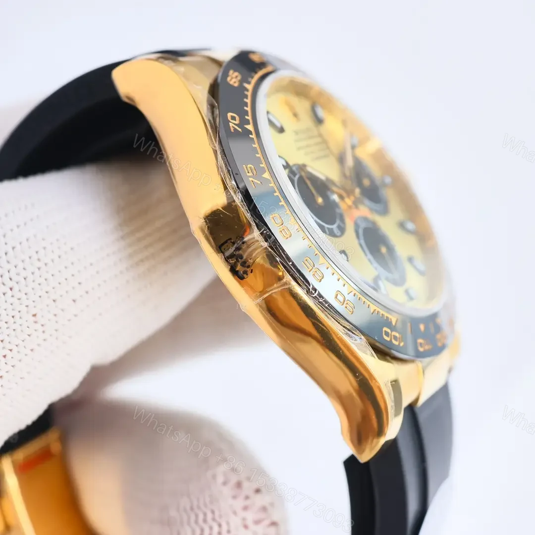 View 4 of Rolex Cosmograph Daytona Yellow Gold Cerachrom Champagne Oysterflex 116518LN-0040