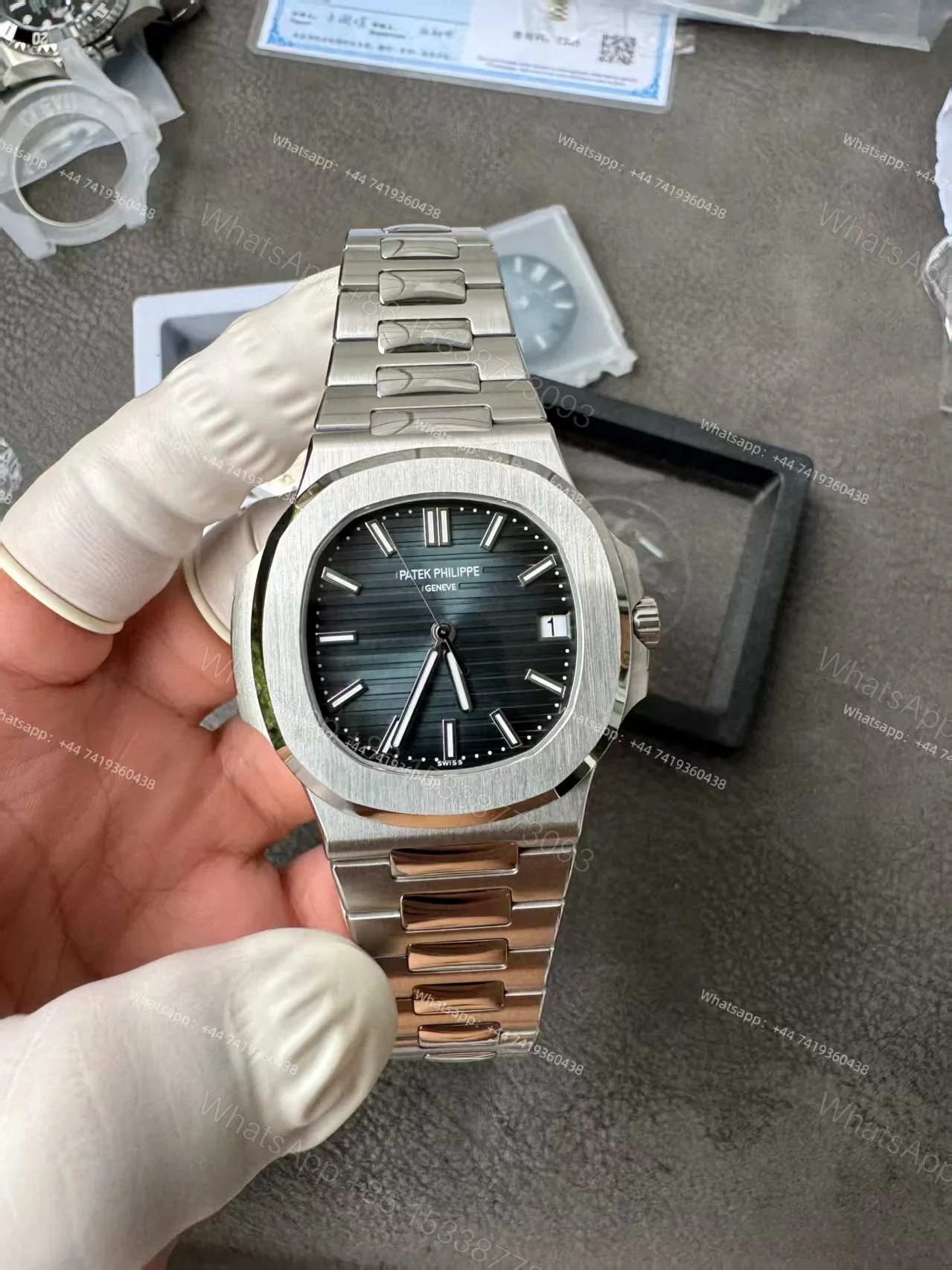 View 2 of Patek Philippe Super Clone Nautilus 5711 Blue Dial 40MM